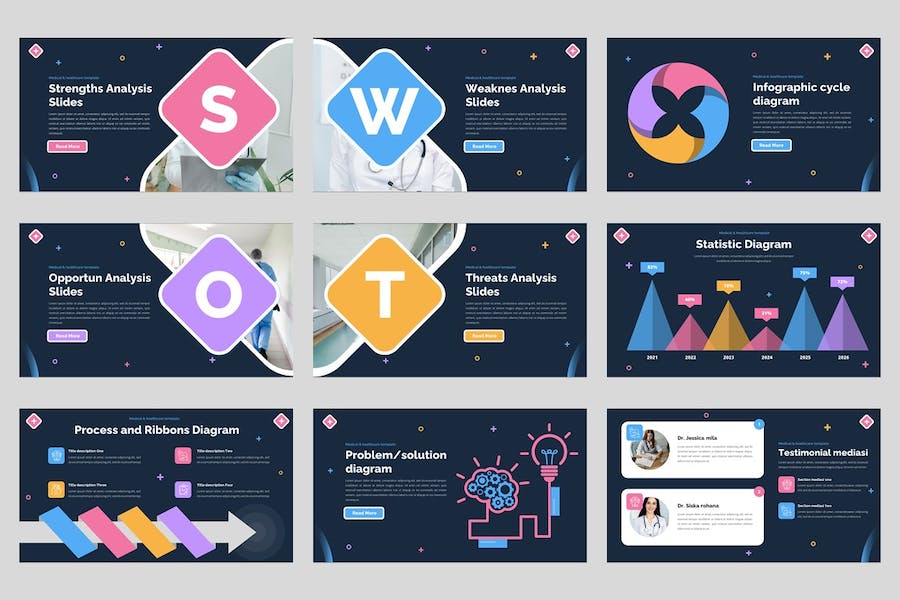 医疗健康诊疗服务介绍PPT模板 - PPT派