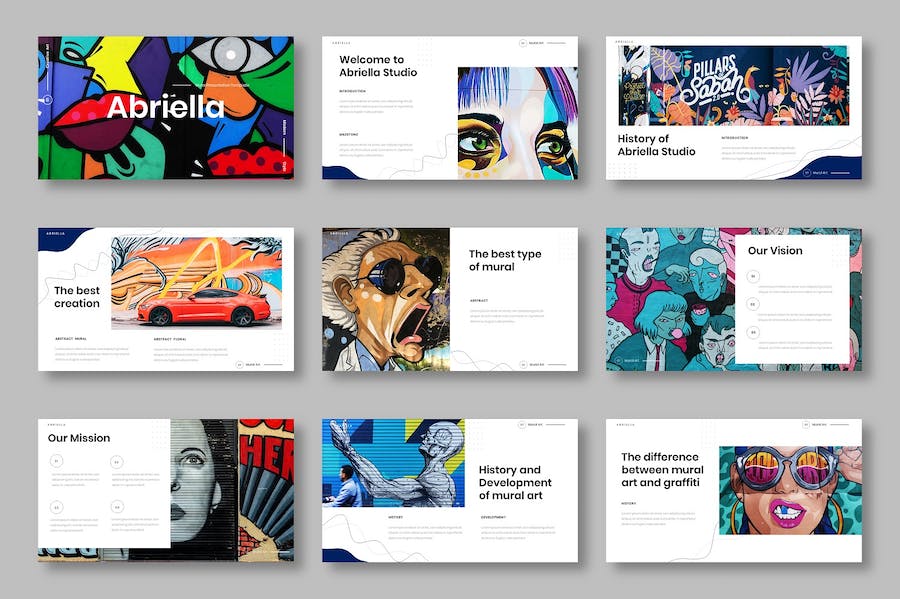 创意设计商务企业视觉展示Keynote模板 - PPT派