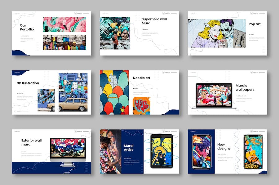 创意设计商务企业视觉展示Keynote模板 - PPT派