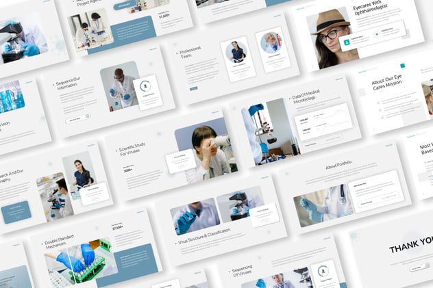 病毒防护知识临床病毒检测分析PPT模板 - PPT派