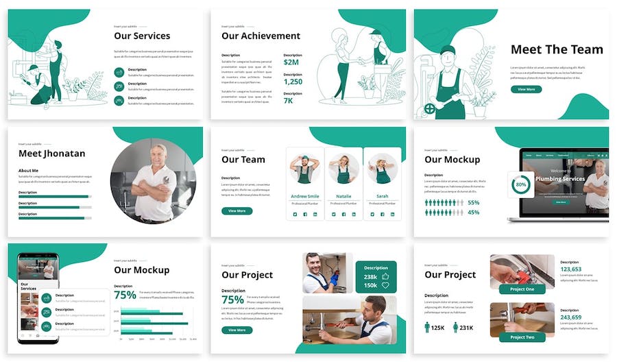 建筑卫浴讲述展示产品工程应用Keynote模板 - PPT派