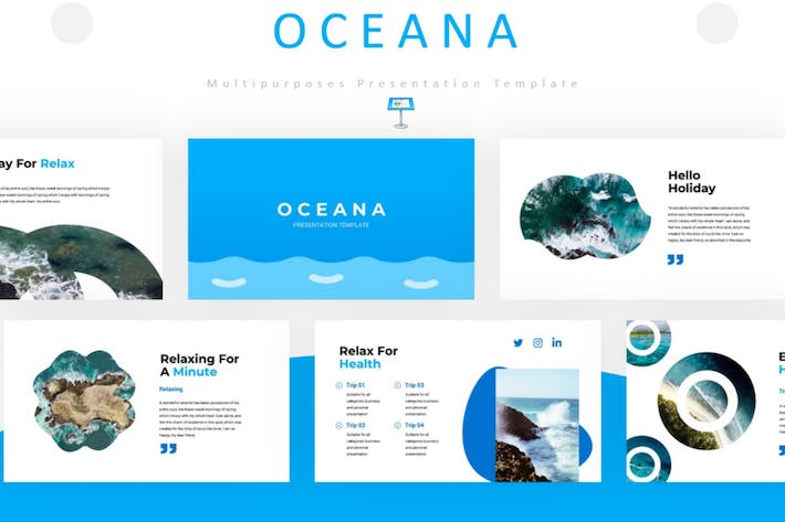 旅游海洋讲述展示区域特色介绍Keynote模板 - PPT派