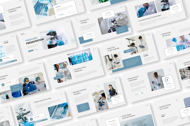 病毒防护知识临床病毒检测分析PPT模板 - PPT派