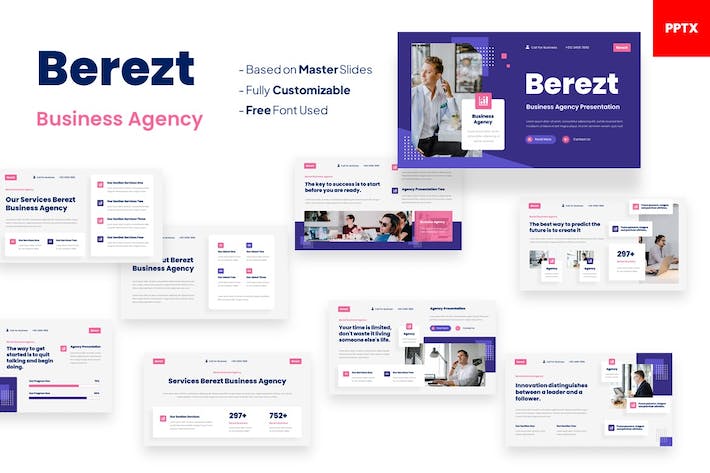 商业机构企业推介方案展示PPT模板 - PPT派