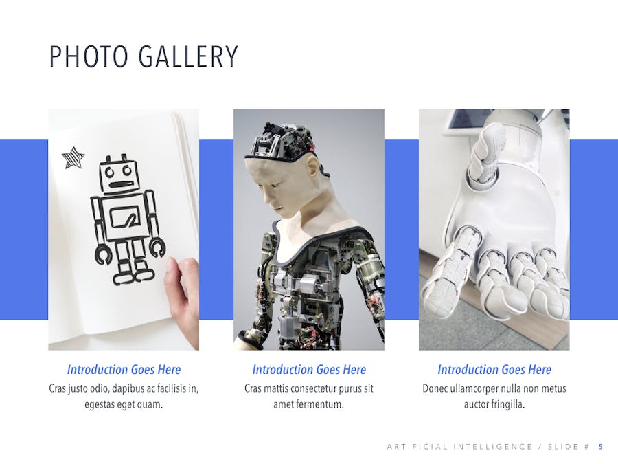 机器人产品展示人工智能创业融资计划书keynote模板 - PPT派