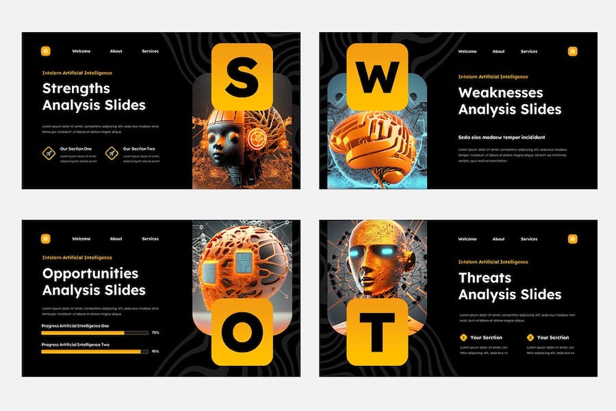 人工智能技术发展应用趋势分析Keynote模板 - PPT派