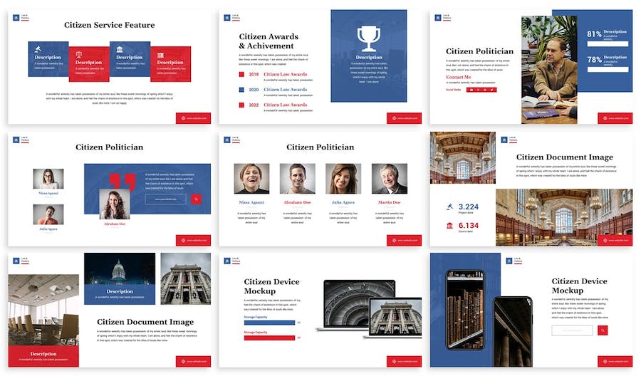 政府公务工作汇报方案PPT模板 - PPT派