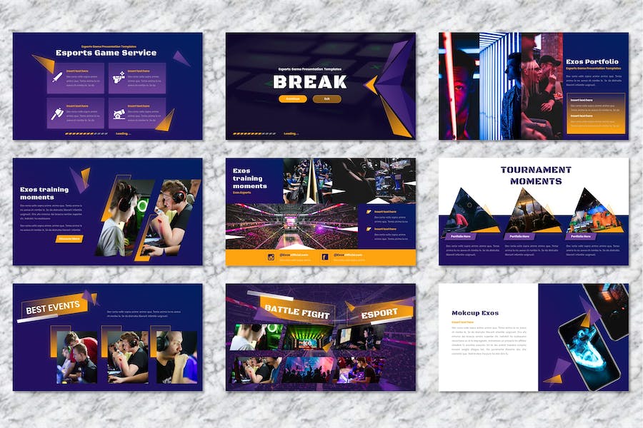 电竞游戏赛事策划Keynote模板 - PPT派