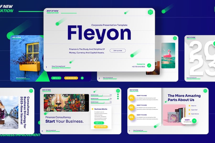 企业公司年度报告总结PPT模板 - PPT派