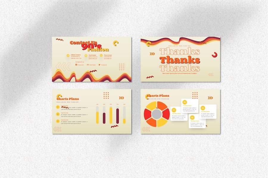 复古怀旧90年代风格展示PPT模板 - PPT派