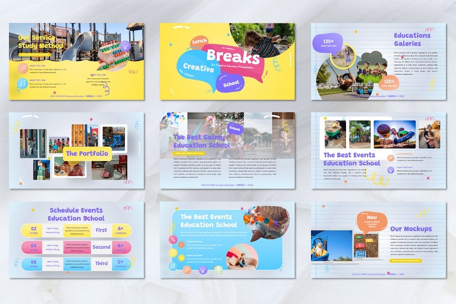 儿童教育创意教学课件PPT模板 - PPT派