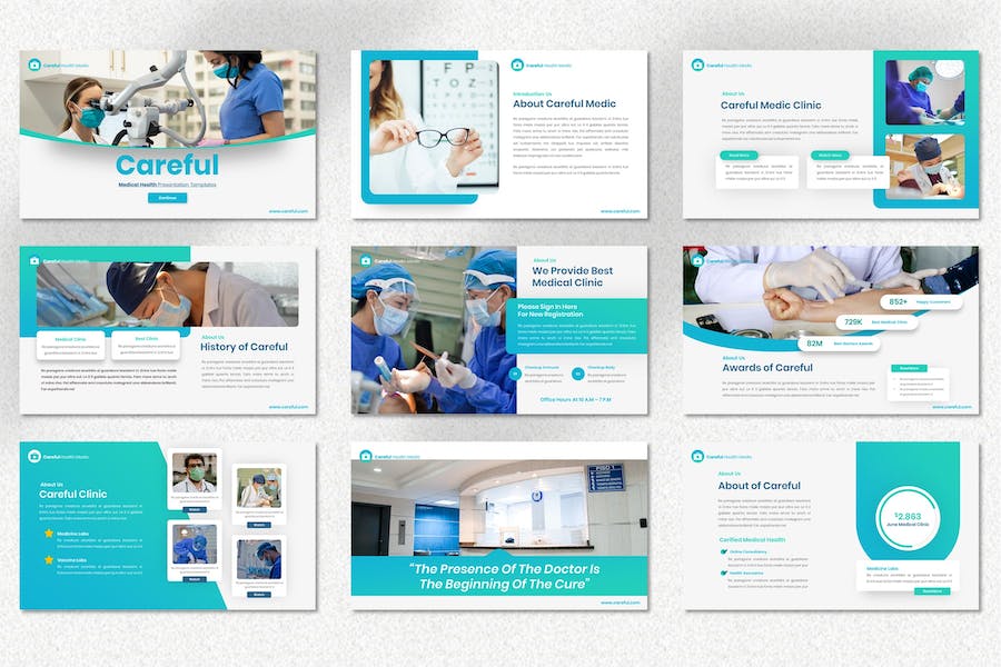 医疗护理健康知识Keynote模板 - PPT派