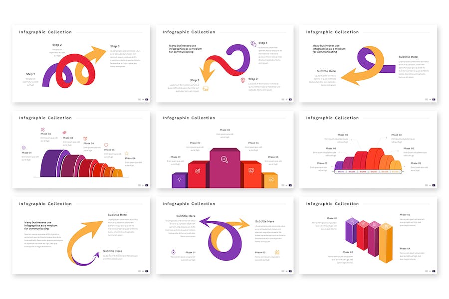 高级欧美层级信息图表Keynote模板 - PPT派
