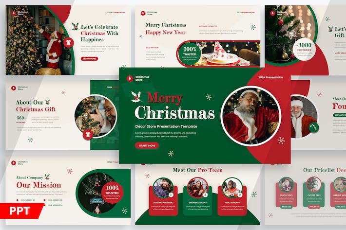 圣诞节活动策划宣传PPT模板 - PPT派