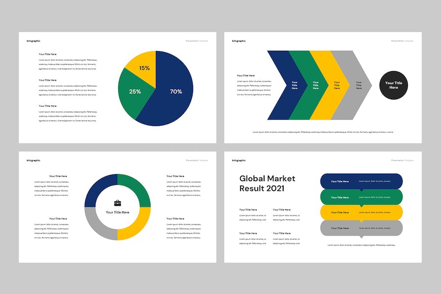 数据信息图可视化图表展示PPT模板 - PPT派