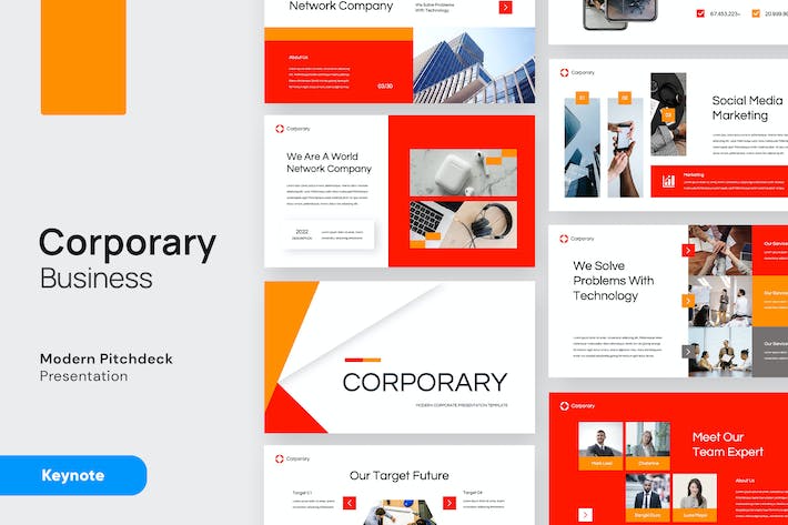企业核心业务主旨Keynote演示模板 - PPT派