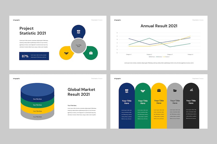 数据信息图可视化图表展示PPT模板 - PPT派