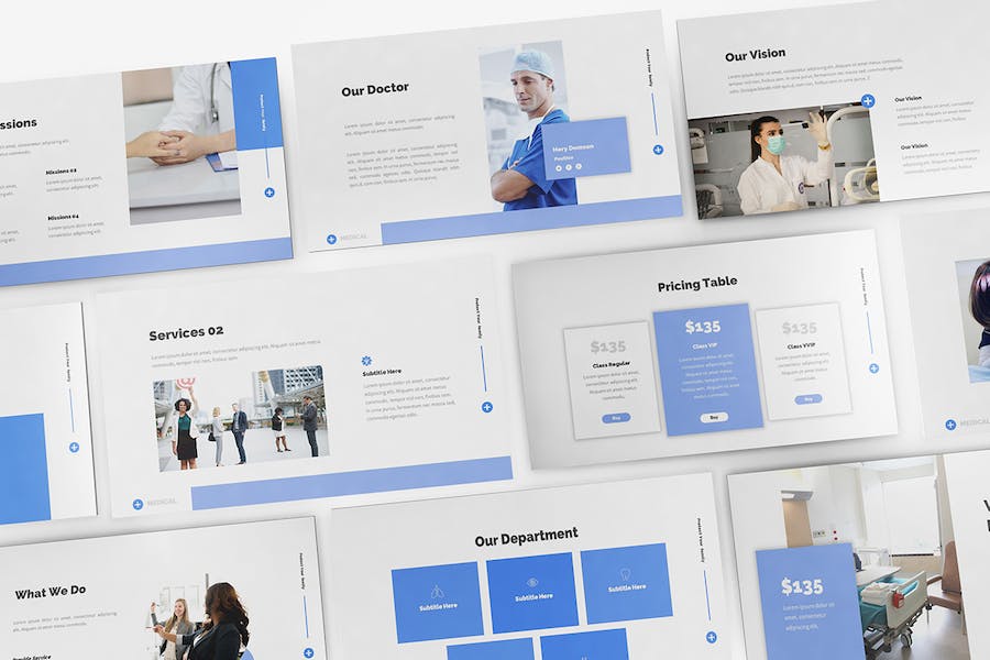 医疗健康服务方案演讲Keynote模板 - PPT派