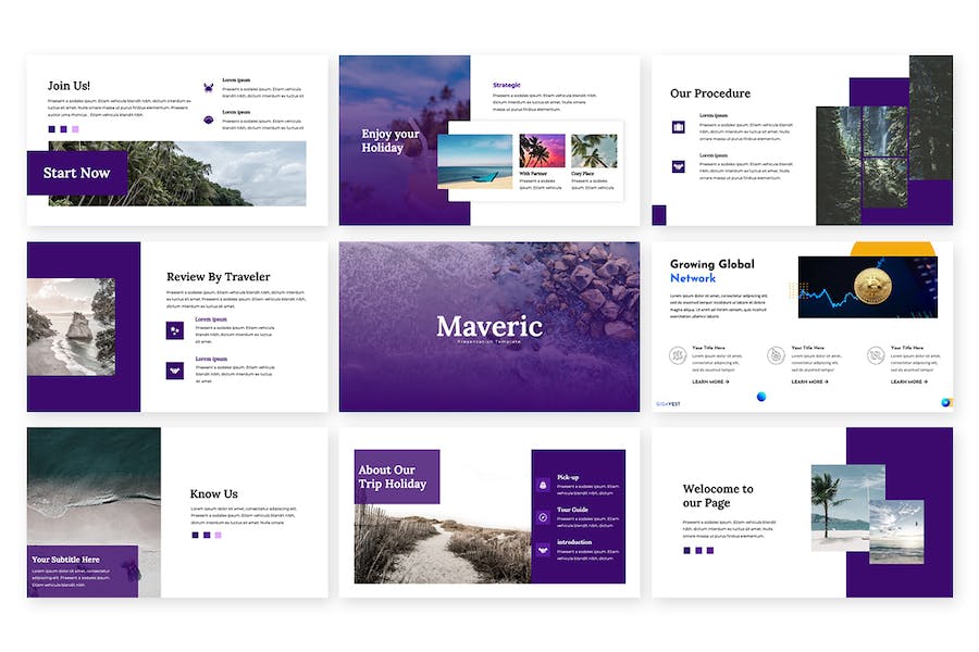 商务项目展示工作方案PPT模板 - PPT派