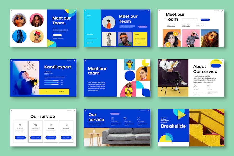 商务业务团队协作管理Keynote模板 - PPT派