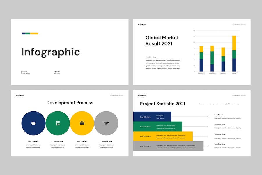 数据信息图可视化图表展示PPT模板 - PPT派