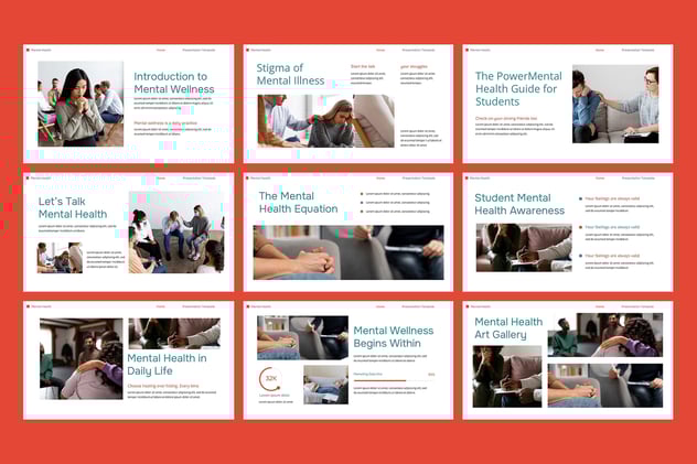 心理健康咨询治疗服务介绍PPT模板 - PPT派