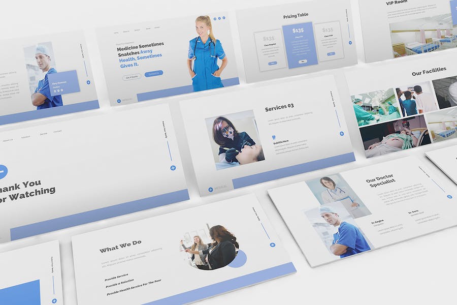 医疗健康服务方案演讲Keynote模板 - PPT派