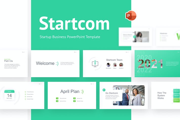 Startcom-startup-minimalist-powerpoint-template- PPT派