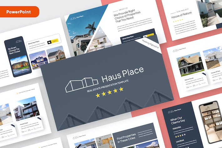 高级房地产置业公司介绍PPT模板 - PPT派