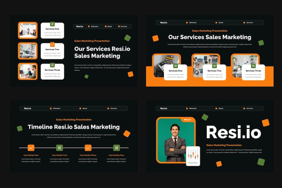 销售市场讲述展示推介方案Keynote模板 - PPT派