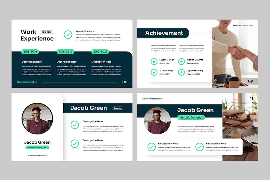 个人简历求职应聘讲述Keynote模板 - PPT派