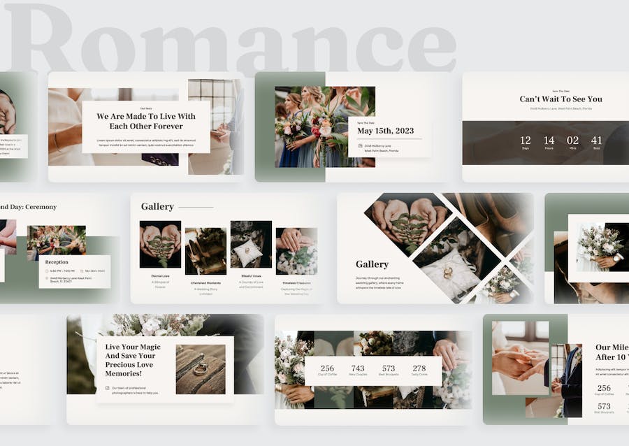 浪漫婚礼主题演讲方案Keynote模板 - PPT派