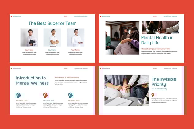 心理健康咨询治疗服务介绍PPT模板 - PPT派