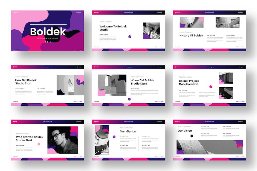 时尚品牌商务营销推广PPT模板 - PPT派