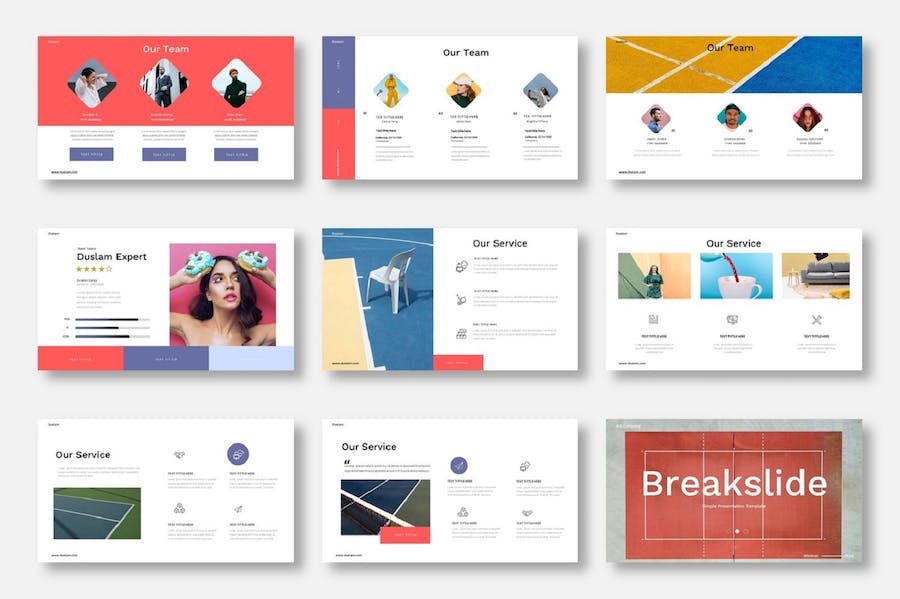 创意商务风格设计展示PPT模板 - PPT派