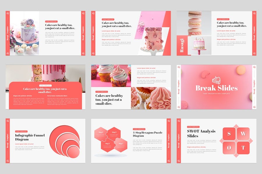 餐饮甜品讲述展示品牌推广运营PPT模板 - PPT派