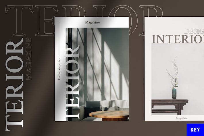 室内家具杂志风格深色高端Keynote模板 - PPT派