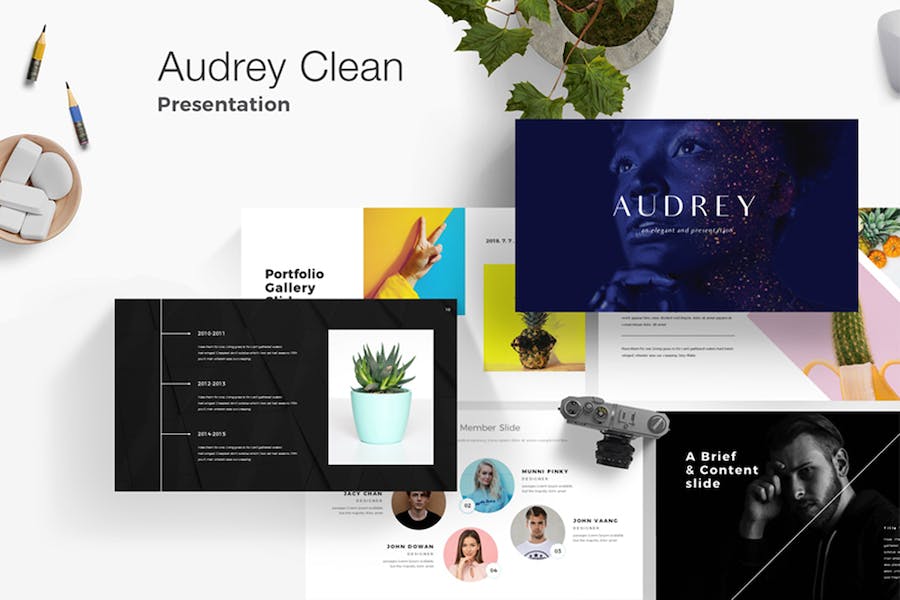 极简高级感通用商务汇报PPT模板 - PPT派