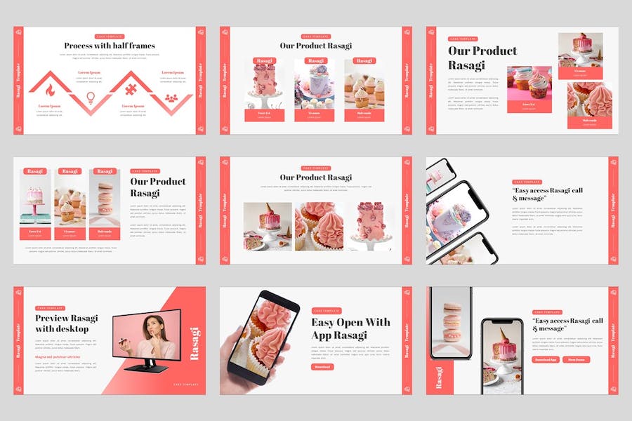 餐饮甜品讲述展示品牌推广运营PPT模板 - PPT派