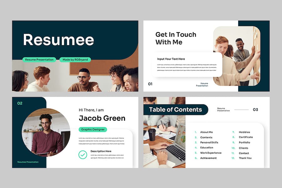 个人简历求职应聘讲述Keynote模板 - PPT派