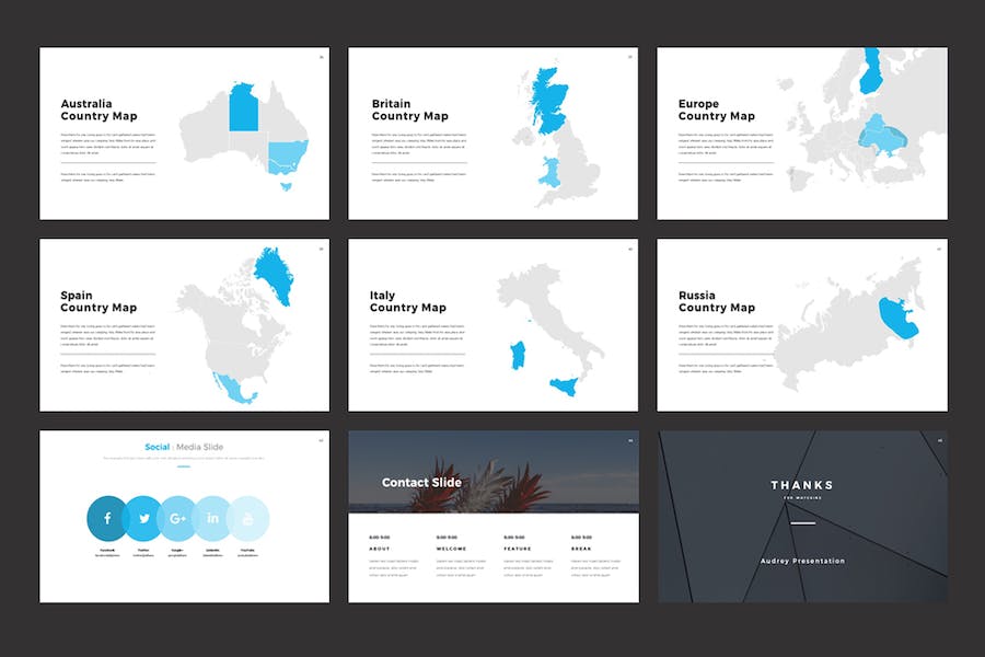 极简高级感通用商务汇报PPT模板 - PPT派