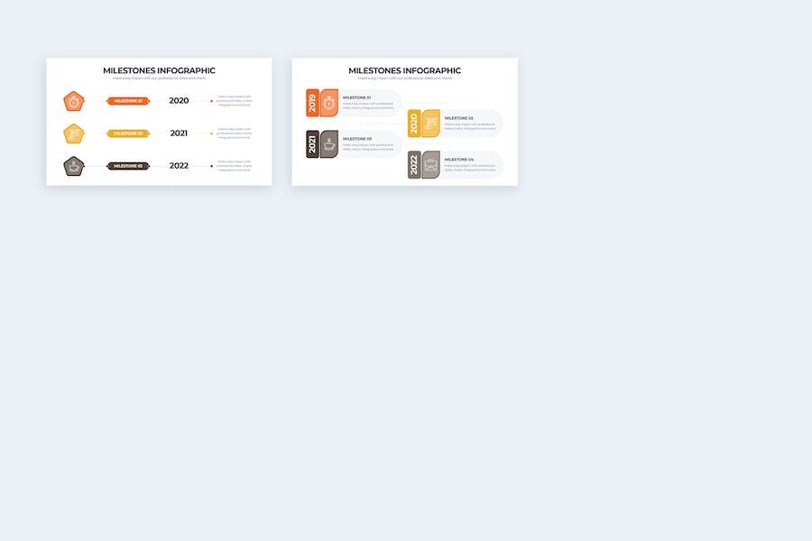 项目里程碑进度规划信息图形PPT模板 - PPT派