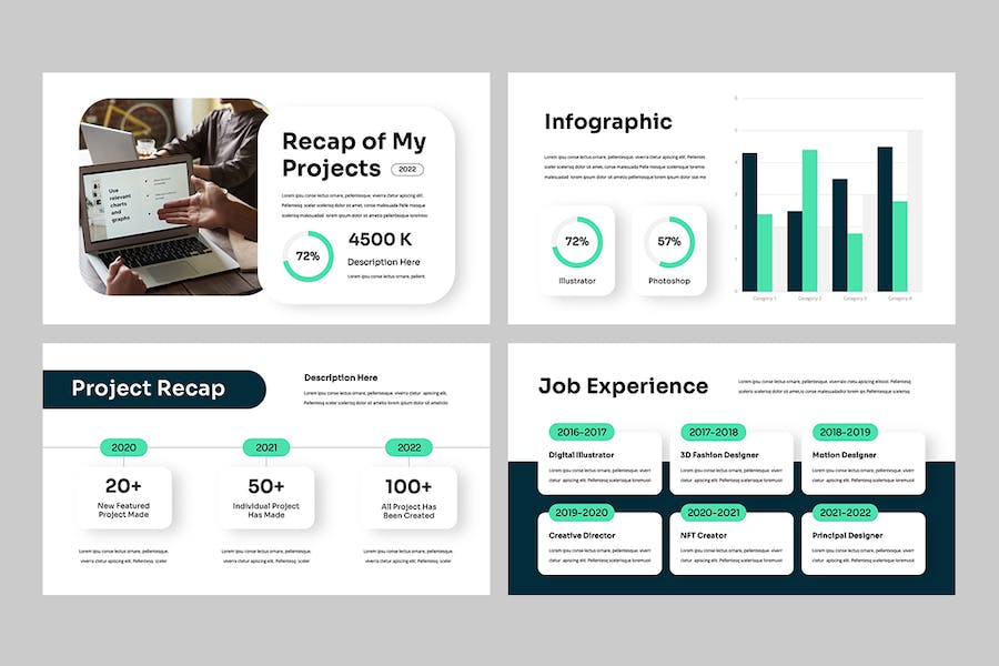 个人简历求职应聘讲述Keynote模板 - PPT派