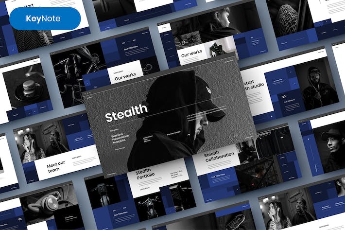 隐秘行动商务企业展示Keynote模板 - PPT派