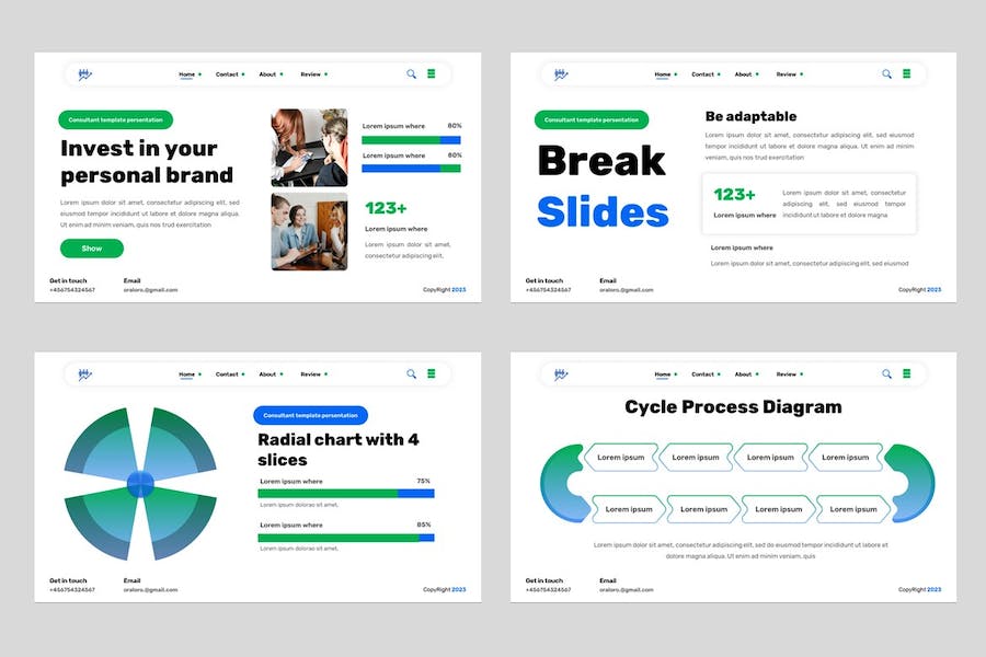咨询服务方案展示讲述业务推介运营PPT模板 - PPT派
