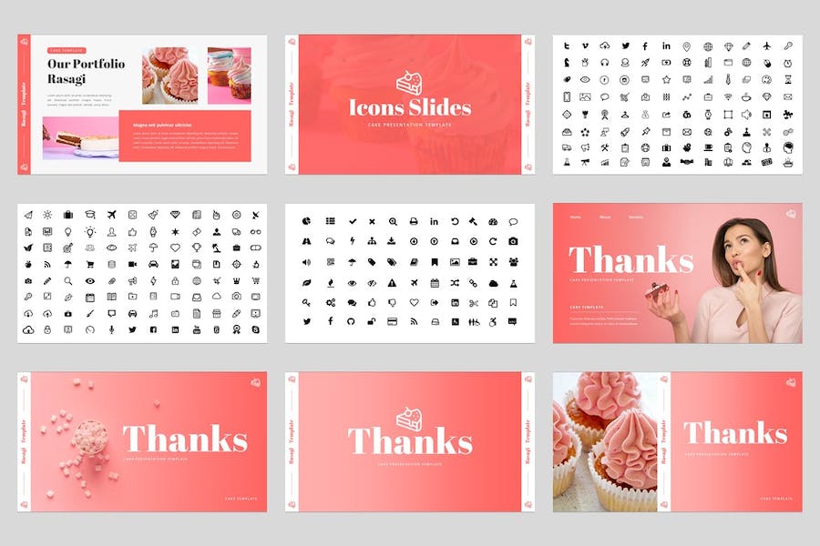 餐饮甜品讲述展示品牌推广运营PPT模板 - PPT派