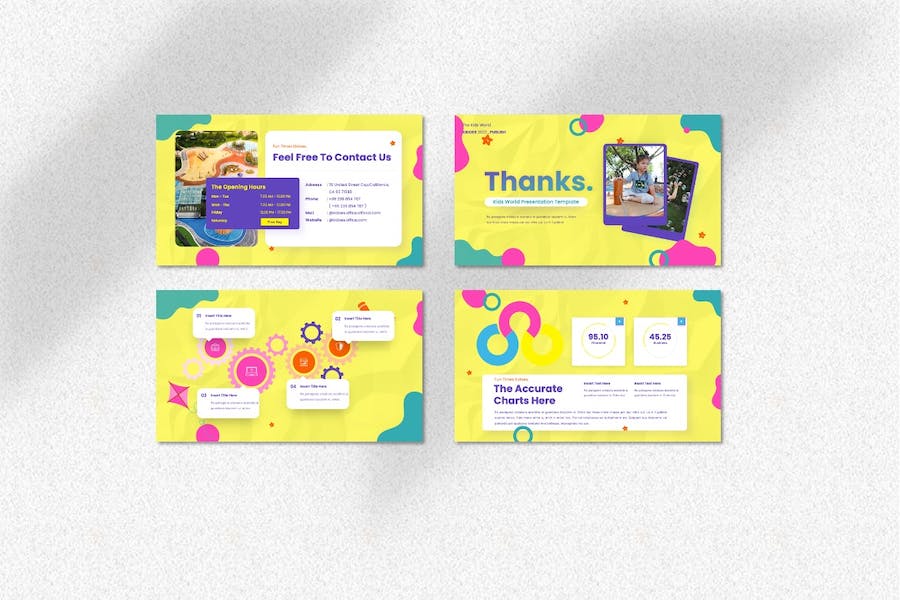 儿童教育世界课程设计PPT模板 - PPT派