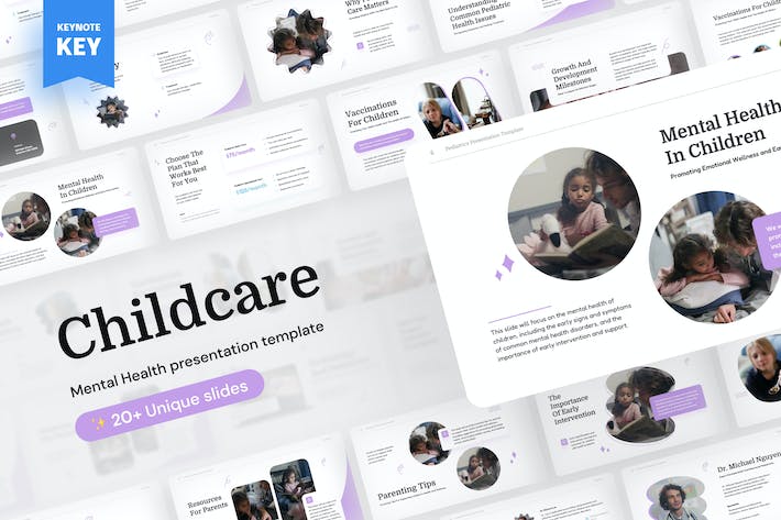 儿童保育幼儿教育培训Keynote模板 - PPT派