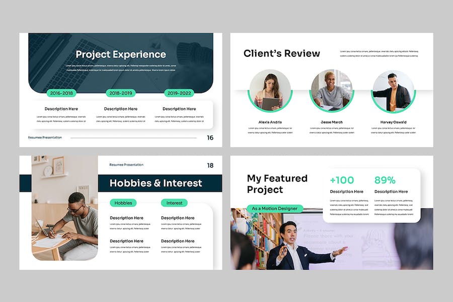 个人简历求职应聘讲述Keynote模板 - PPT派