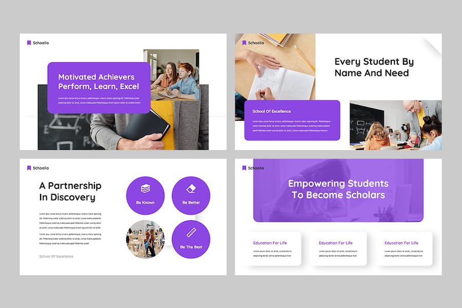 学校教育课程教学设计PPT模板 - PPT派